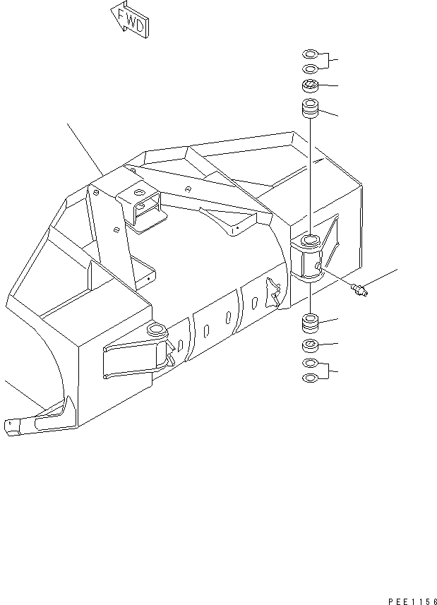 Схема запчастей Komatsu WA450-3-H - СПЕЦ. КОВШ (КОВШ С 2-СТОРОНН. РАЗГРУЗКОЙ) КАТАЛОГИ ЗЧ