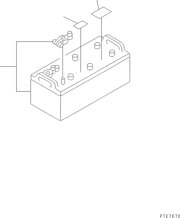 Схема запчастей Komatsu WA450L-3 - АККУМУЛЯТОР (ИСПАНИЯ) ЭЛЕКТРИКА