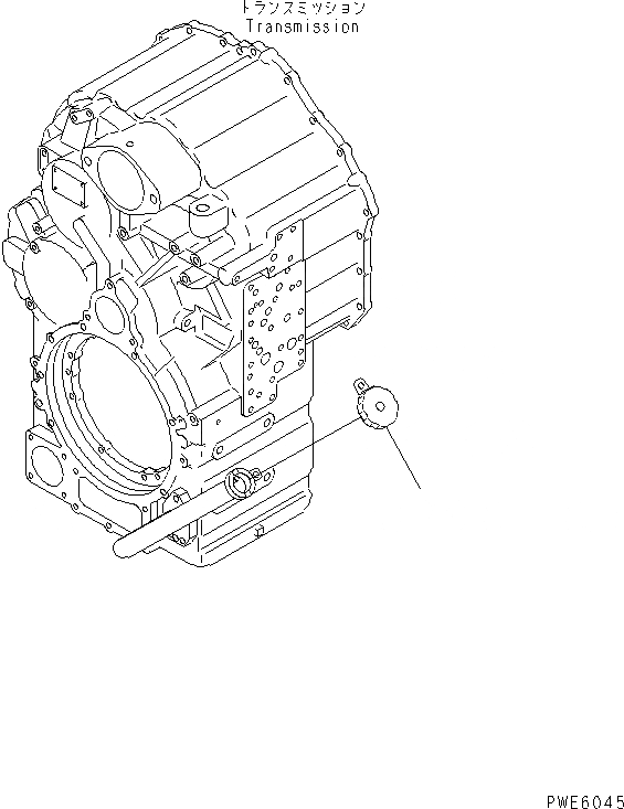 Схема запчастей Komatsu WA450L-3 - ГИДРОТРАНСФОРМАТОР И ТРАНСМИССИЯ (АНТИВАНДАЛЬНАЯ КРЫШКА) СИЛОВАЯ ПЕРЕДАЧА