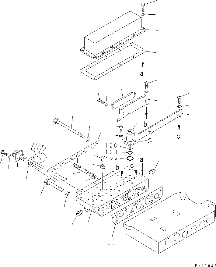 Схема запчастей Komatsu WA470-1 - КЛАПАН УПРАВЛЕНИЯ ТРАНСМИССИЕЙ (/) ГИДРОТРАНСФОРМАТОР И ТРАНСМИССИЯ