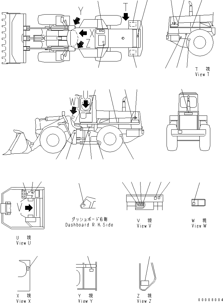 Схема запчастей Komatsu WA470-1 - МАРКИРОВКА (ФРАНЦИЯ)(№-9999) МАРКИРОВКА¤ ИНСТРУМЕНТ И РЕМКОМПЛЕКТЫ