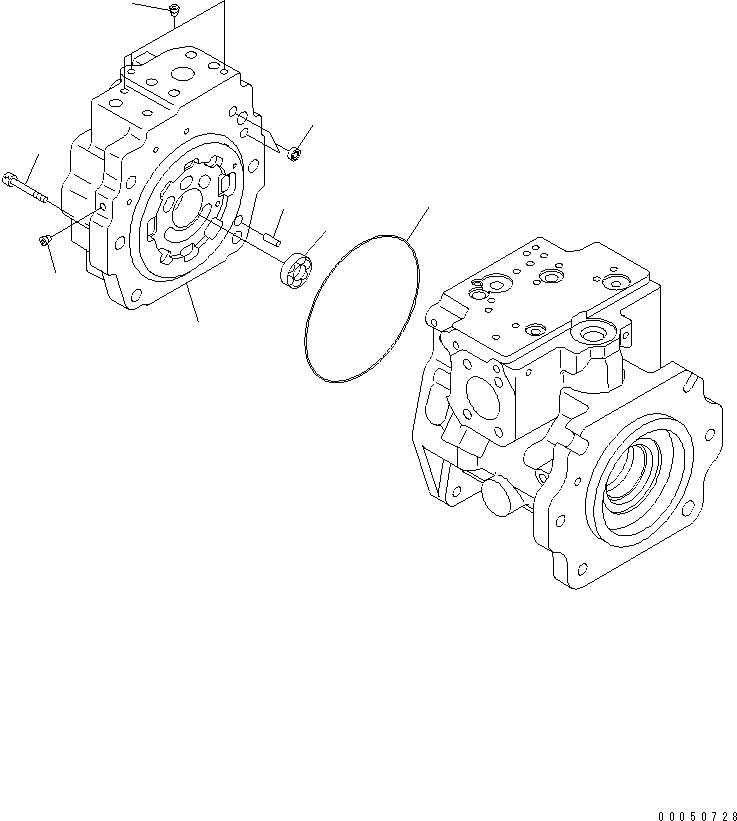 Схема запчастей Komatsu WA470-6 - ГИДР. НАСОС. (ПОГРУЗ.) (/7)(№8-9) ОСНОВН. КОМПОНЕНТЫ И РЕМКОМПЛЕКТЫ