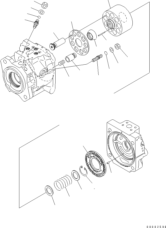 Схема запчастей Komatsu WA470-6 - ГИДР. НАСОС. (РУЛЕВ. УПРАВЛЕНИЕ) (/)(№9-) ОСНОВН. КОМПОНЕНТЫ И РЕМКОМПЛЕКТЫ