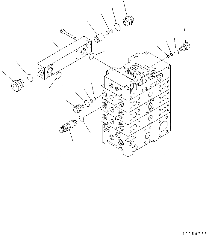 Схема запчастей Komatsu WA470-6 - ОСНОВН. КЛАПАН (2-Х СЕКЦИОНН.) (ECSS LESS) (/8)(№8-) ОСНОВН. КОМПОНЕНТЫ И РЕМКОМПЛЕКТЫ