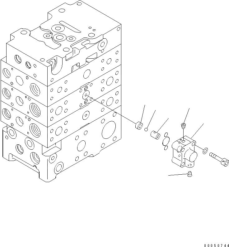 Схема запчастей Komatsu WA470-6 - ОСНОВН. КЛАПАН (2-Х СЕКЦИОНН.) (ECSS LESS) (8/8)(№8-) ОСНОВН. КОМПОНЕНТЫ И РЕМКОМПЛЕКТЫ