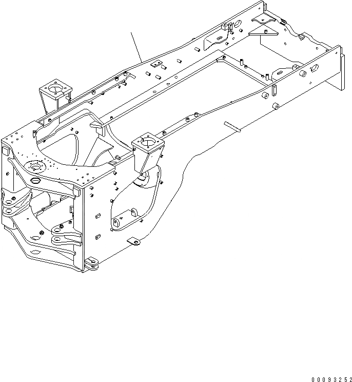 Схема запчастей Komatsu WA470-5 - ЗАДН. РАМА (С ПРОТИВОВЕС И СИЛОВАЯ ПЕРЕДАЧА ЧАСТИ КОРПУСА) ОСНОВНАЯ РАМА И ЕЕ ЧАСТИ