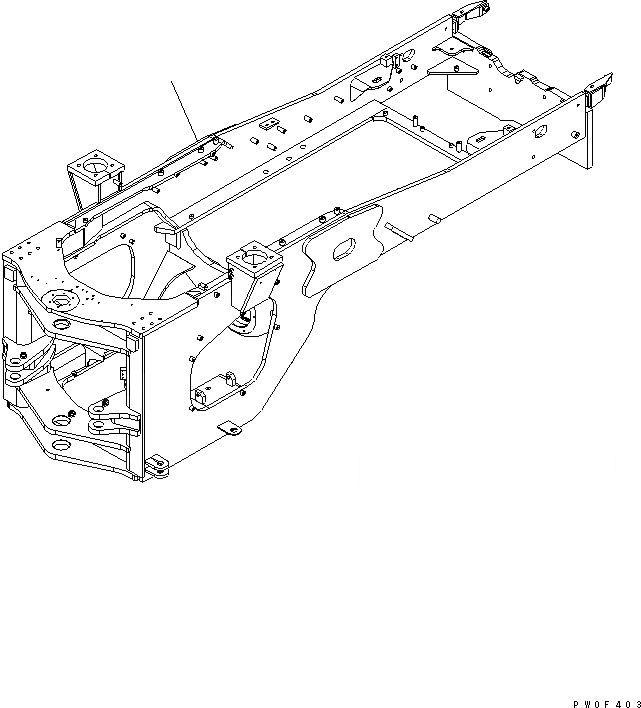 Схема запчастей Komatsu WA470-5 - ЗАДН. РАМА (ТУННЕЛЬН. СПЕЦ-Я.) ОСНОВНАЯ РАМА И ЕЕ ЧАСТИ