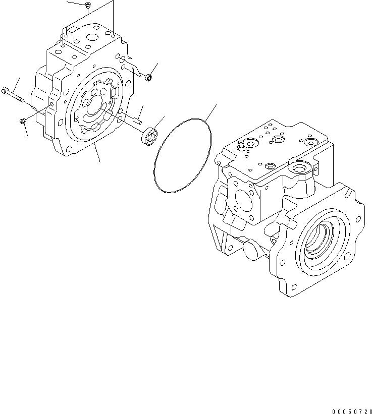 Схема запчастей Komatsu WA470-6 - ГИДР. НАСОС. (ПОГРУЗ.) (/7)(№8-9) ОСНОВН. КОМПОНЕНТЫ И РЕМКОМПЛЕКТЫ