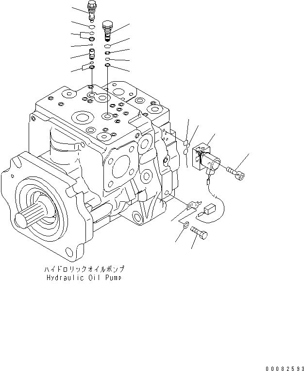 Схема запчастей Komatsu WA470-6 - ГИДР. НАСОС. (ПОГРУЗ.) (/)(№9-) ОСНОВН. КОМПОНЕНТЫ И РЕМКОМПЛЕКТЫ