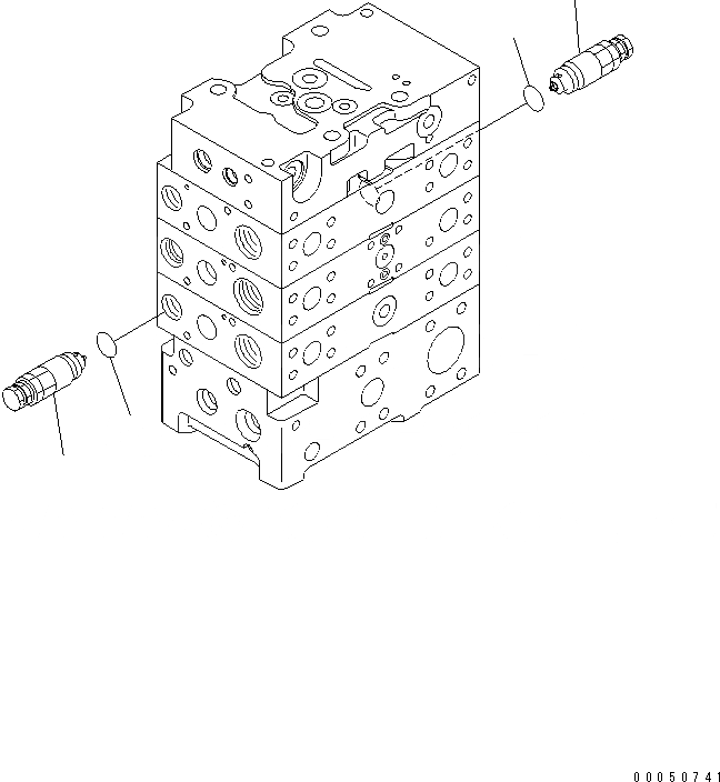 Схема запчастей Komatsu WA470-6 - ОСНОВН. КЛАПАН (2-Х СЕКЦИОНН.) (ECSS LESS) (/8)(№8-) ОСНОВН. КОМПОНЕНТЫ И РЕМКОМПЛЕКТЫ