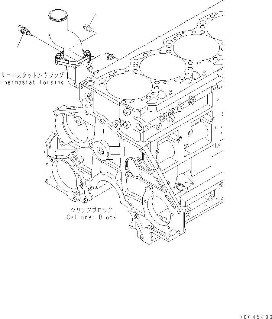 Схема запчастей Komatsu WA470-6 LC - ДАТЧИК ТЕМПЕРАТУРЫ ВОДЫ AA ДВИГАТЕЛЬ