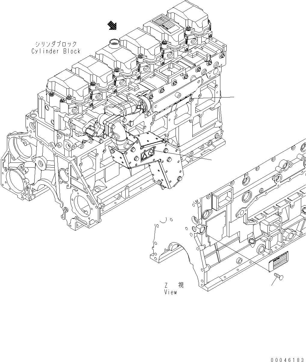 Схема запчастей Komatsu WA470-6 LC - БЕЗОПАСН. ПЛАСТИНА И ПРЕДУПРЕЖДАЮЩ. МАРКИРОВКА (АНГЛ.) AA ДВИГАТЕЛЬ