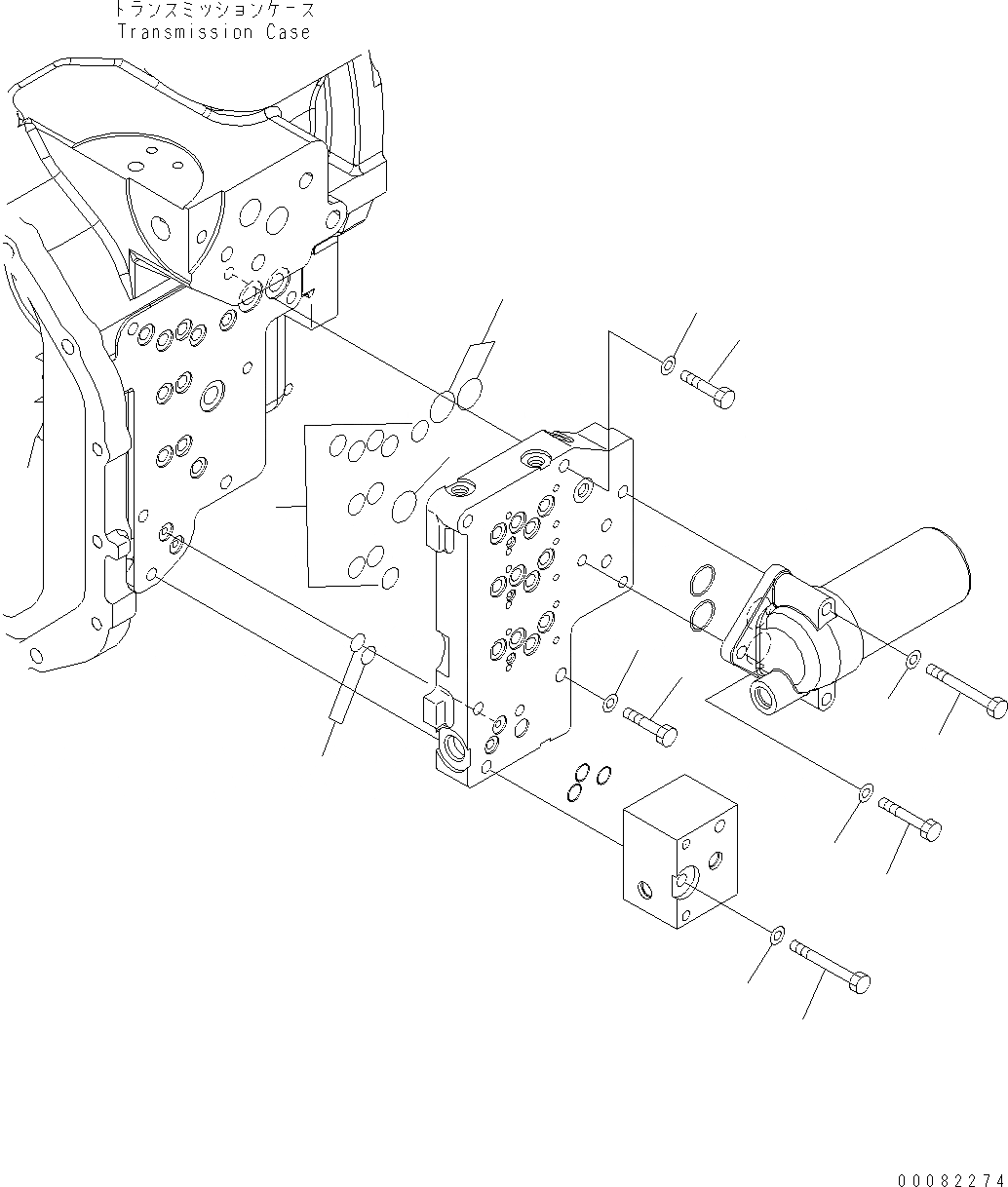 Схема запчастей Komatsu WA470-6 LC - ТРАНСМИССИЯ (ОСНОВН. КЛАПАН LHS) (/) F ТРАНСМИССИЯ