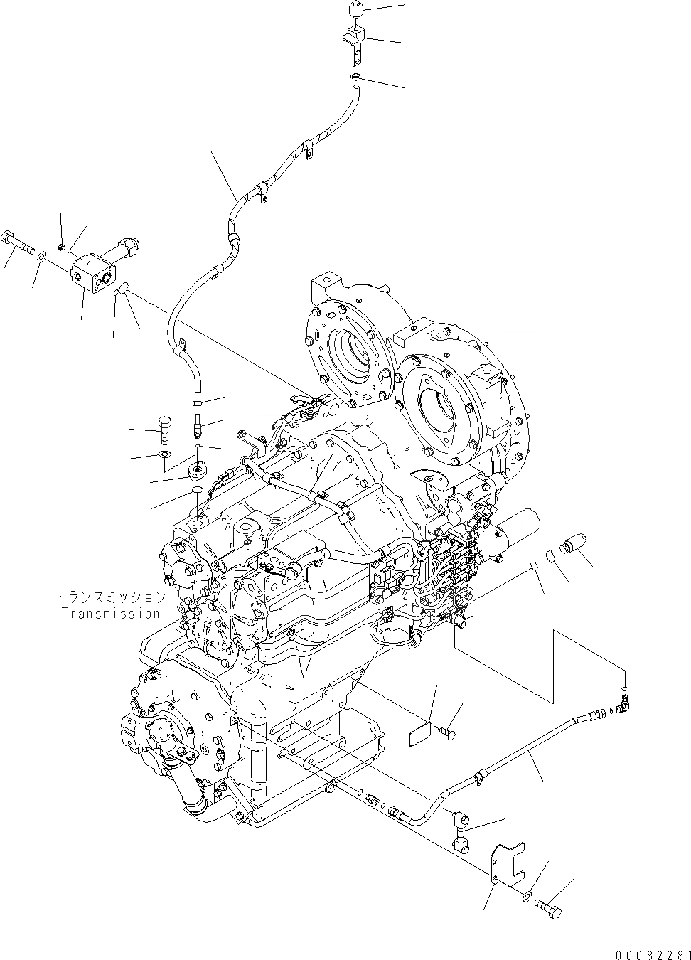 Схема запчастей Komatsu WA470-6 LC - ТРАНСМИССИЯ (ОНОСЯЩИЕСЯ К НЕЙ ЧАСТИ)(/) F ТРАНСМИССИЯ