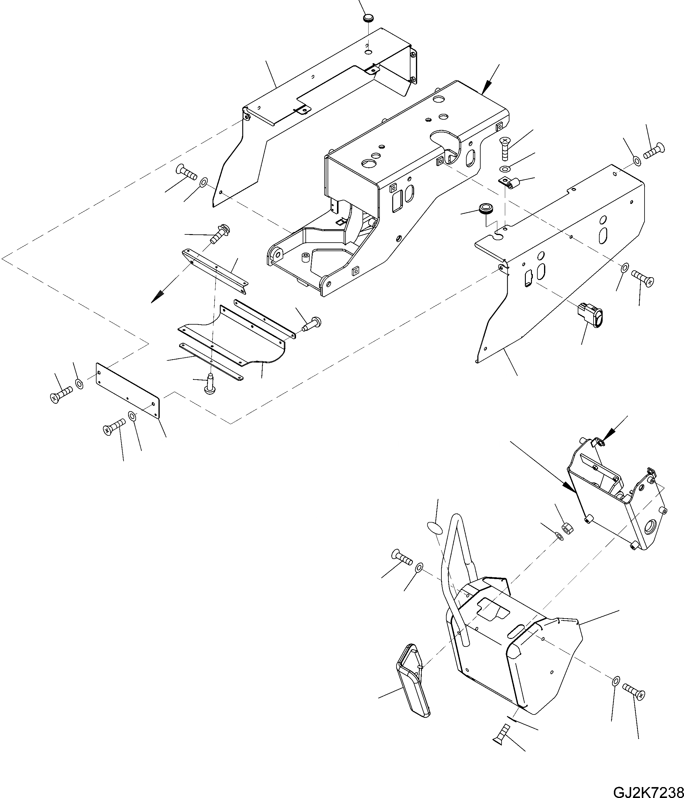 Схема запчастей Komatsu WA470-6 LC - OPERATORґS СИДЕНЬЕ (ПОДОГРЕВ) (COVER) (ДЛЯ УПРАВЛ-Е ДЖОЙСТИКОМ) K OPERATORґS ОБСТАНОВКА И СИСТЕМА УПРАВЛЕНИЯ