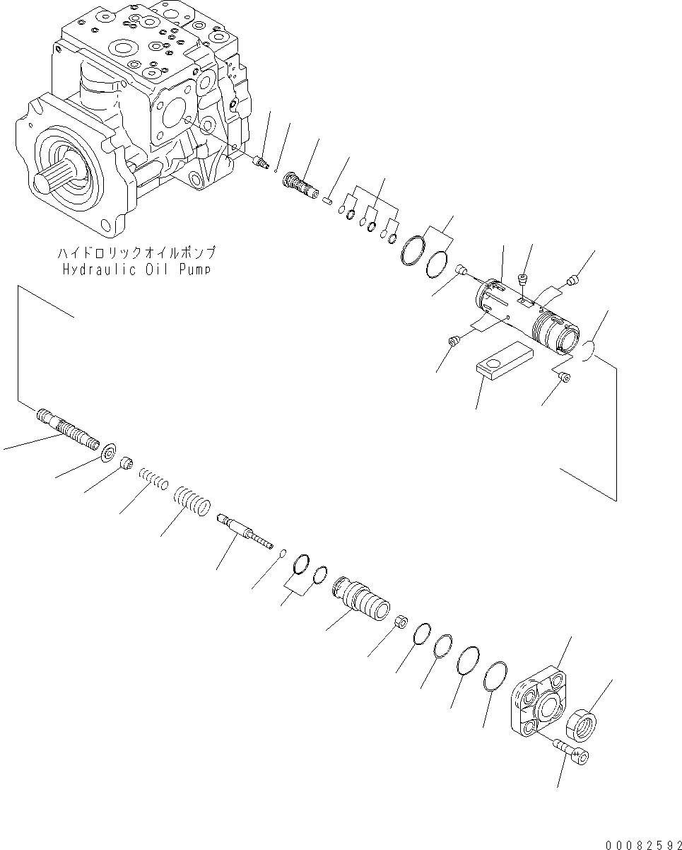 Схема запчастей Komatsu WA470-6 LC - ГИДР. НАСОС. (ПОГРУЗ.) (/) Y ОСНОВН. КОМПОНЕНТЫ И РЕМКОМПЛЕКТЫ