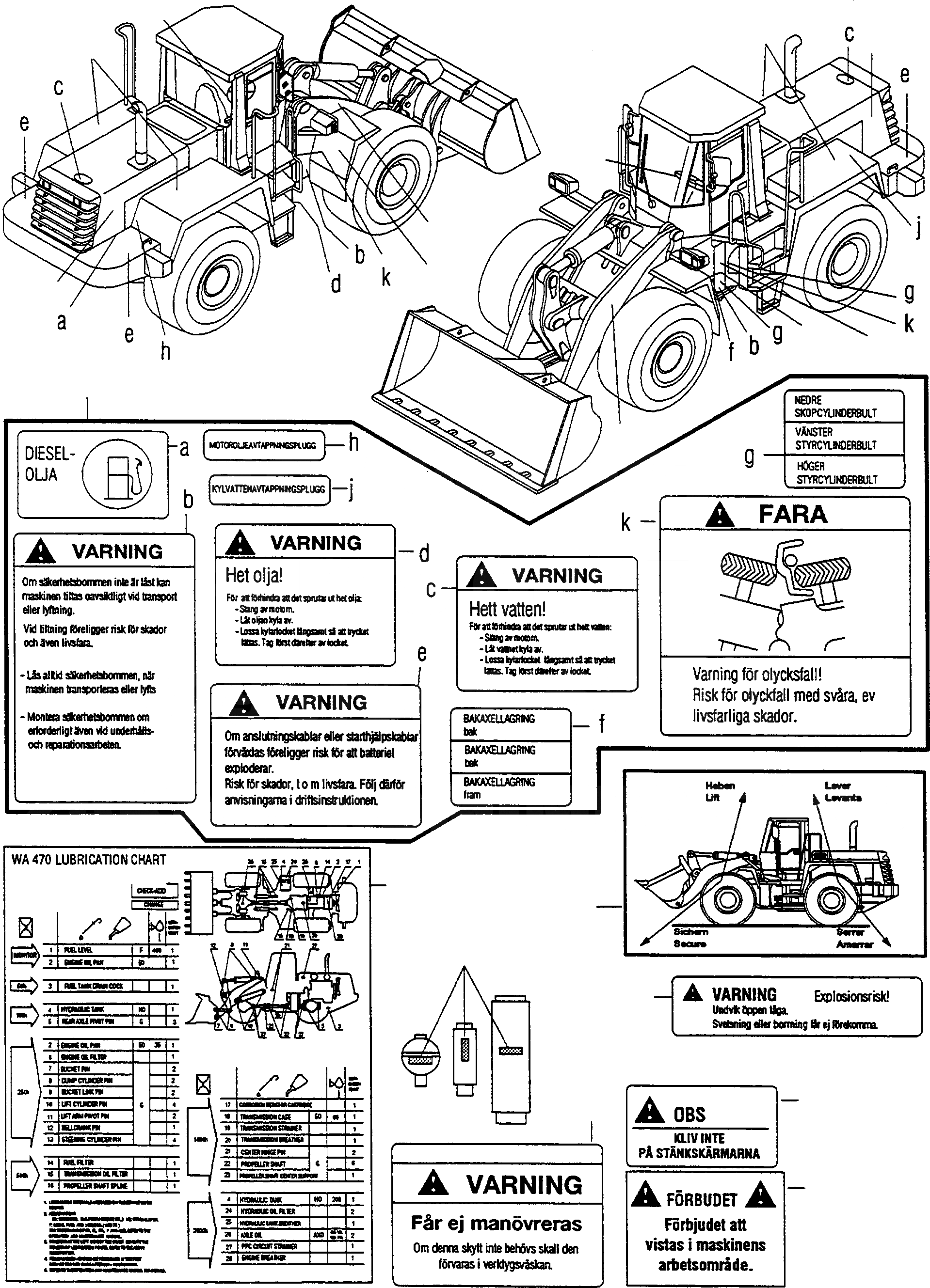 Схема запчастей Komatsu WA470-3 - ТАБЛИЧКИS, SWEDISH ИНСТРУМЕНТ, АКСЕССУАРЫ, БУКВЕНН.