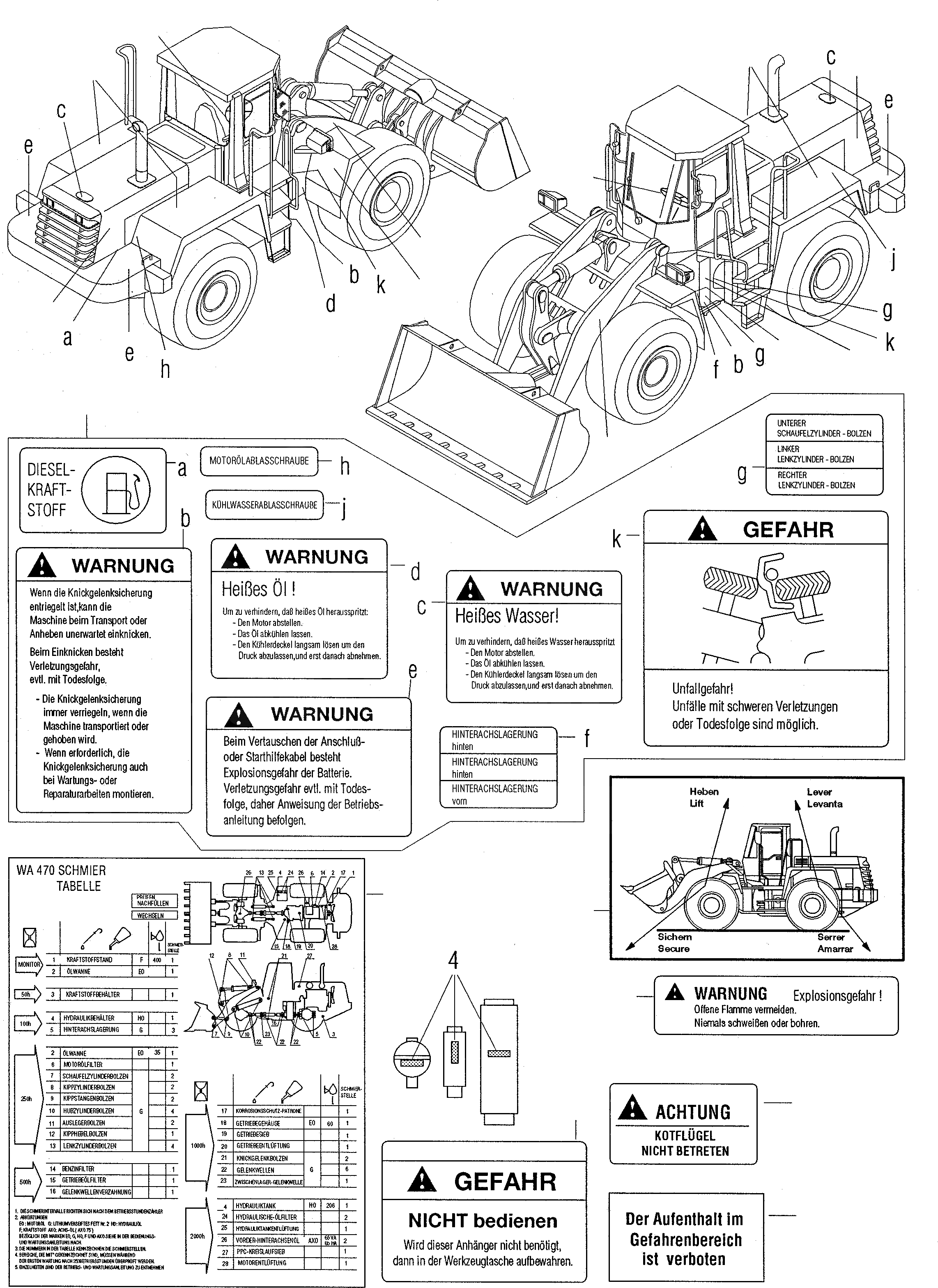 Схема запчастей Komatsu WA470-3 active - ТАБЛИЧКИS, ПОРТУГАЛ. ИНСТРУМЕНТ, АКСЕССУАРЫ, БУКВЕНН.