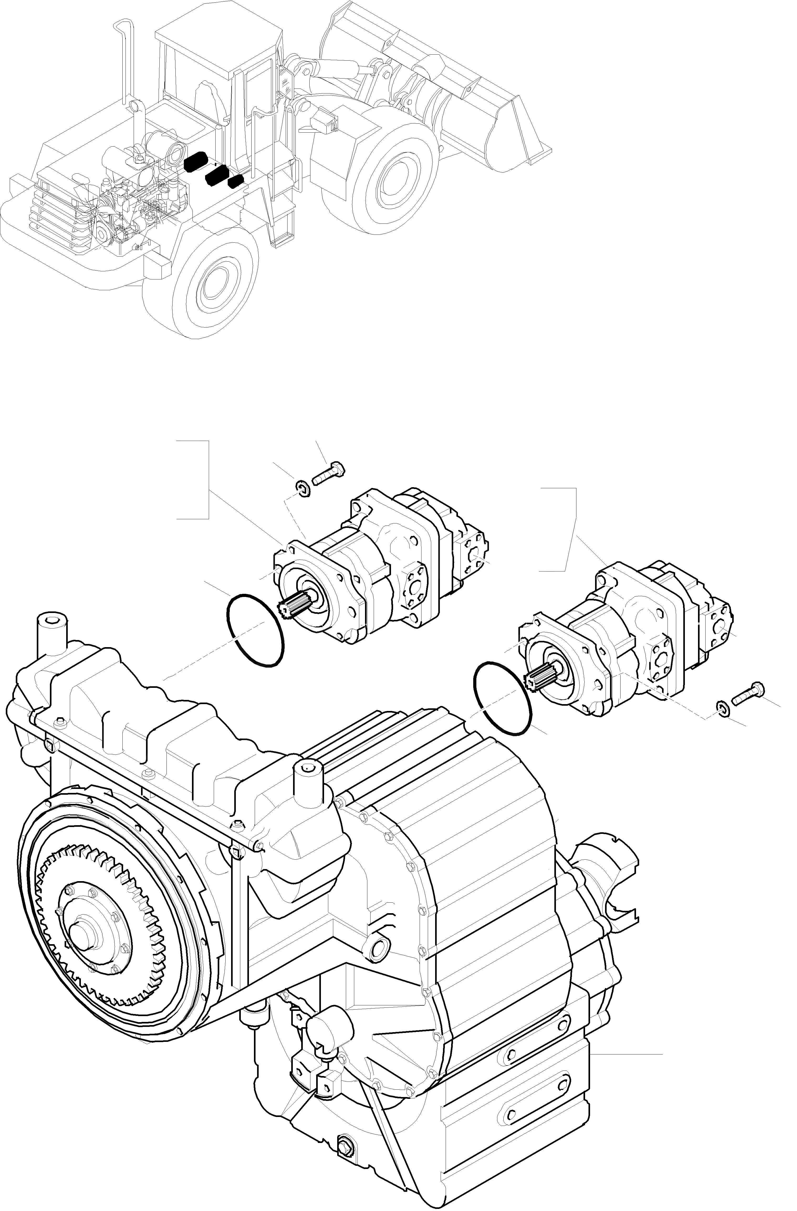 Схема запчастей Komatsu WA470-3 active - POWERSHIFT ТРАНСМИССИЯ ТРАНСМИССИЯ, КРЕСТОВИНА