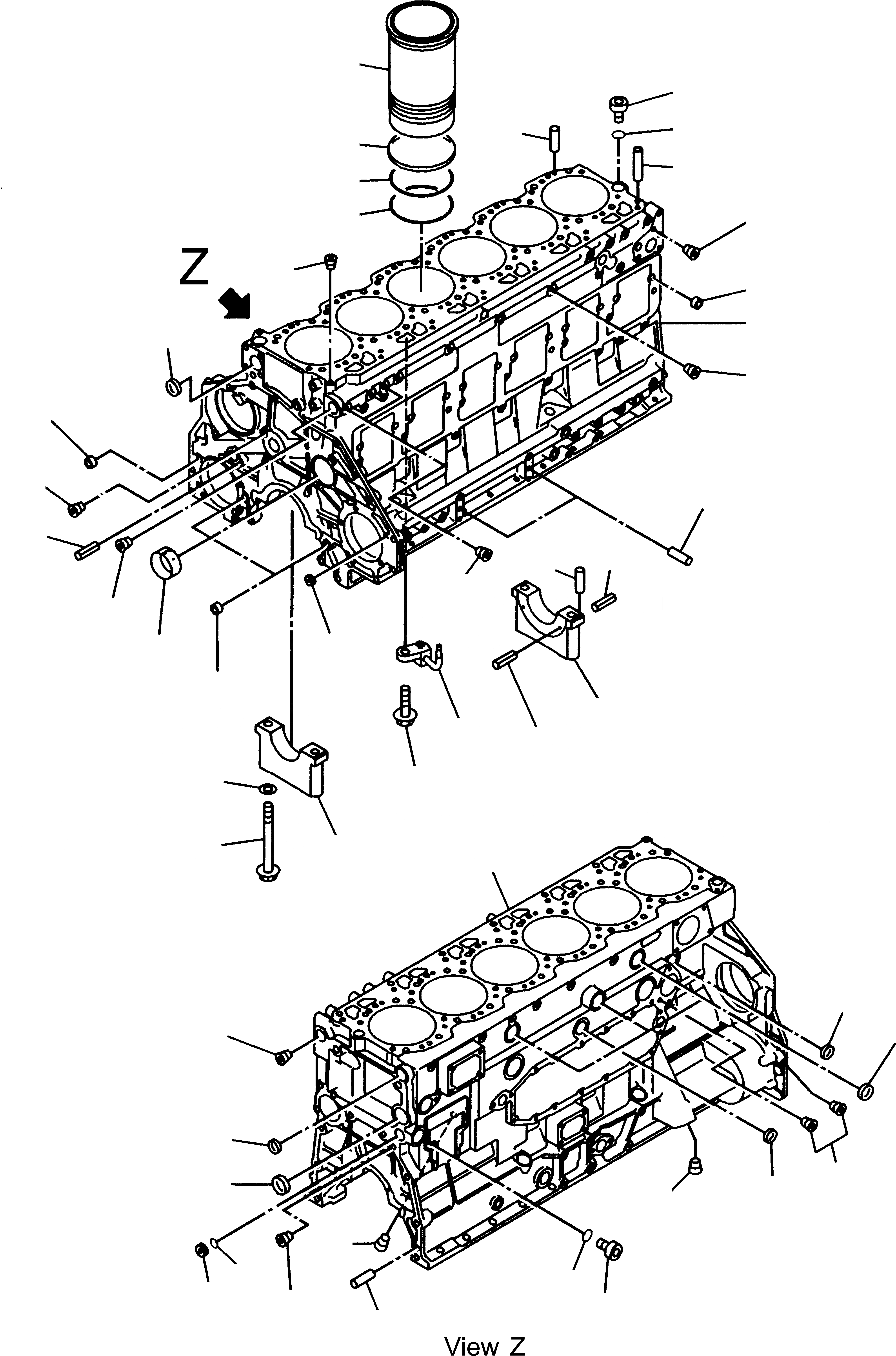 Схема запчастей Komatsu WA470-5 - БЛОК ЦИЛИНДРОВ И ATTACHING ЧАСТИ ДВИГАТЕЛЬ, КРЕПЛЕНИЕ ДВИГАТЕЛЯ