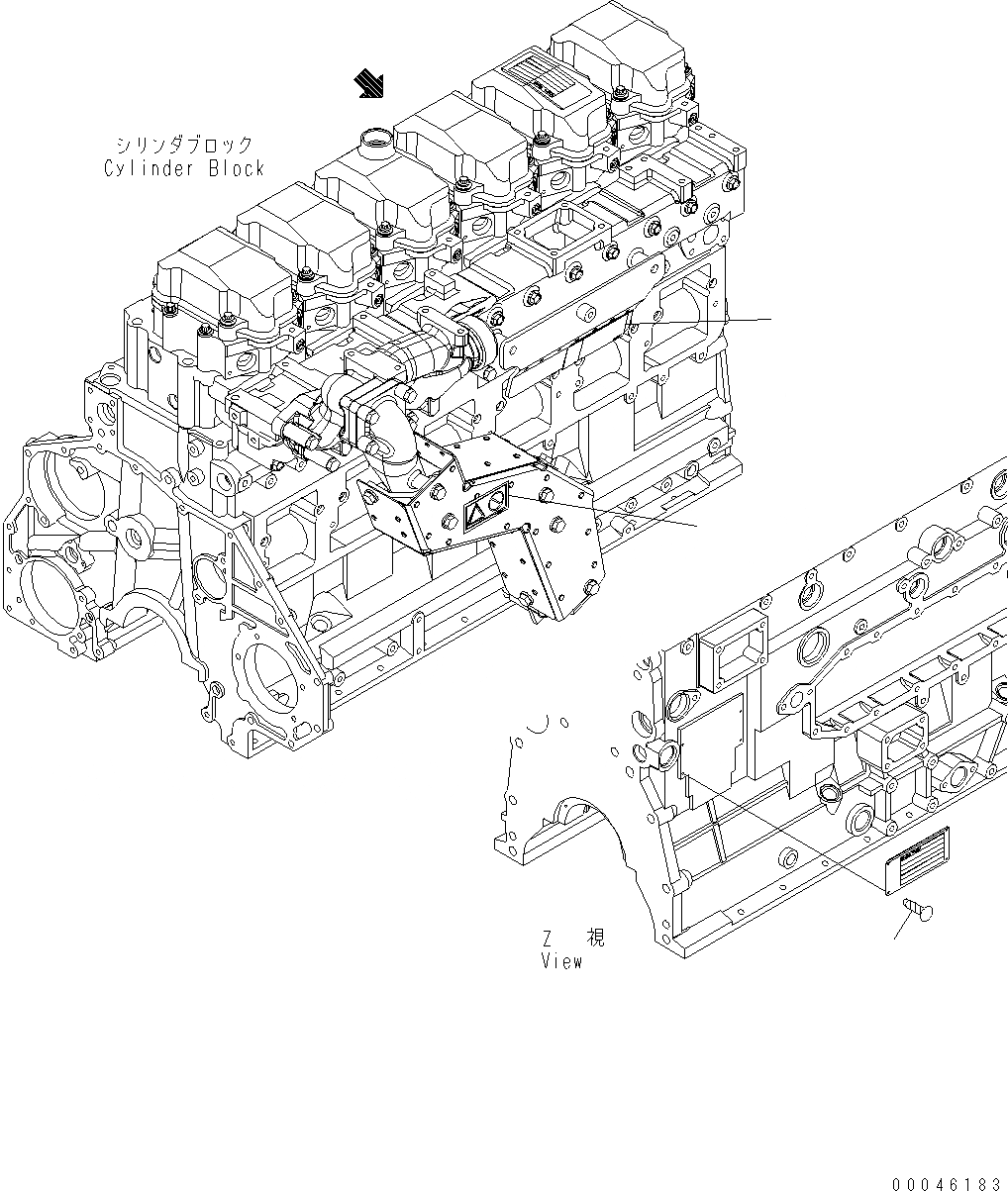 Схема запчастей Komatsu WA470-6 - ТАБЛИЧКИ ПЛАСТИНА AA ДВИГАТЕЛЬ