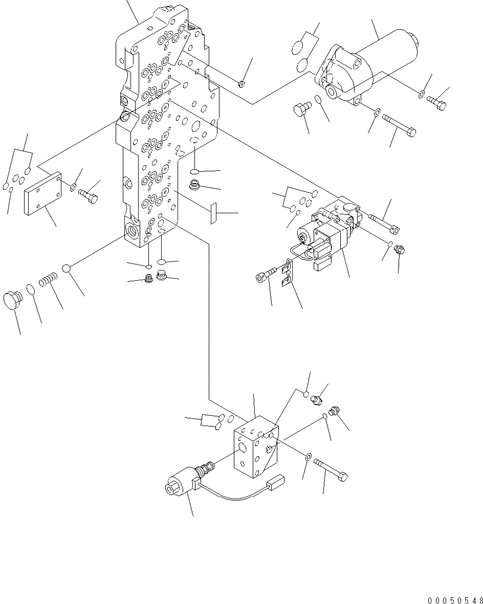 Схема запчастей Komatsu WA470-6 - ТРАНСМИССИЯ (ОСНОВН. КЛАПАН) (/) F ТРАНСМИССИЯ