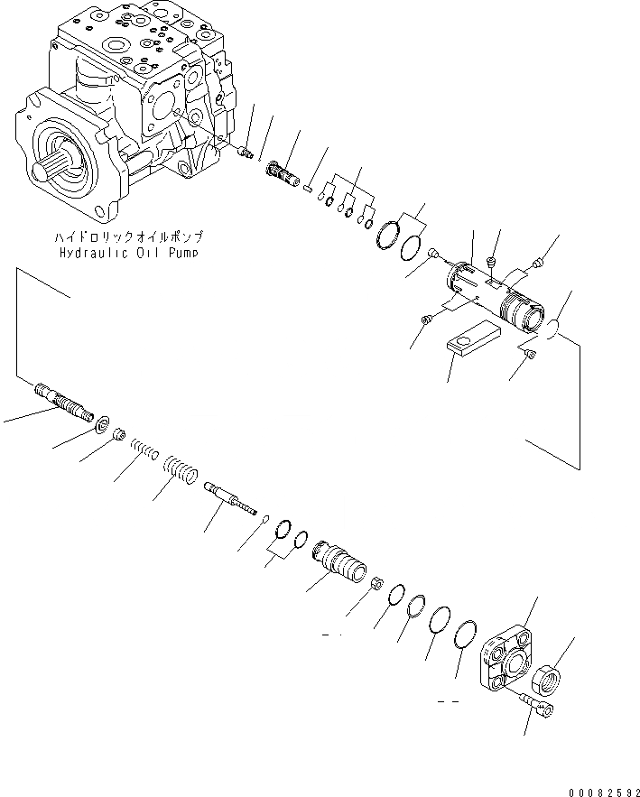 Схема запчастей Komatsu WA480-6 - ГИДР. НАСОС. (ПОГРУЗ.) (/)(№9-) ОСНОВН. КОМПОНЕНТЫ И РЕМКОМПЛЕКТЫ