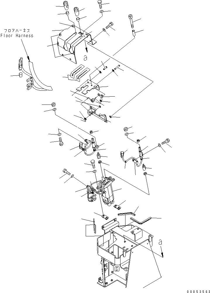 Схема запчастей Komatsu WA480-6 - УПРАВЛЕНИЕ ПОГРУЗКОЙ (РЫЧАГ) (ДЛЯ ПОГРУЗ. METER)(№8-) КАБИНА ОПЕРАТОРА И СИСТЕМА УПРАВЛЕНИЯ