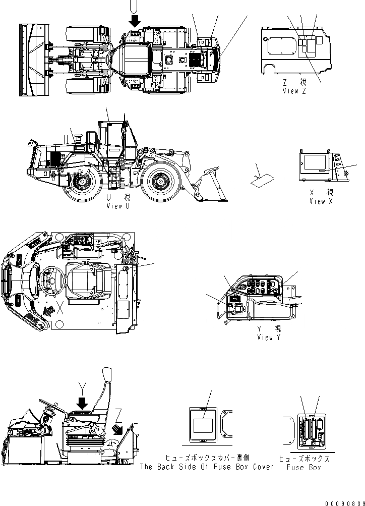 Схема запчастей Komatsu WA480-6 - МАРКИРОВКА (ТУРЦИЯ) (/)(№9-) МАРКИРОВКА