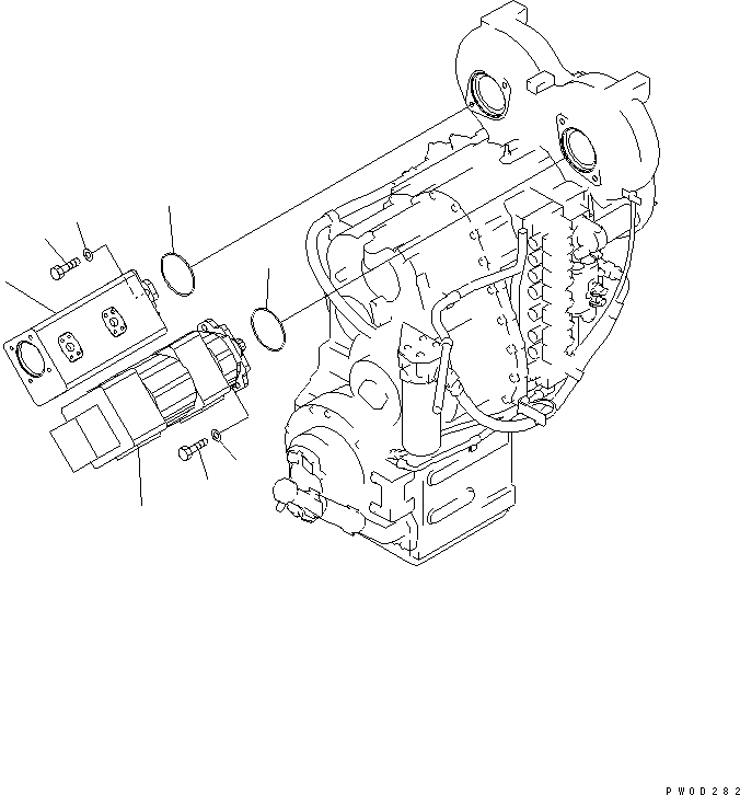 Схема запчастей Komatsu WA480-5 - ГИДР. НАСОС. ГИДРАВЛИКА