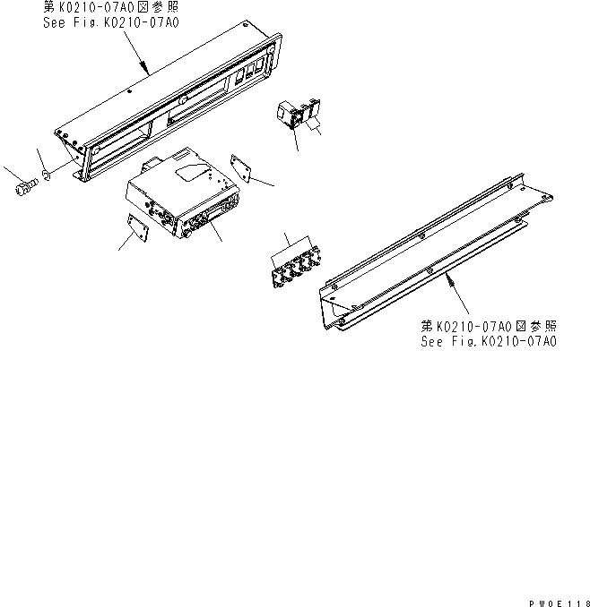Схема запчастей Komatsu WA480-5 - КАБИНА ROPS (AM/FM РАДИО CASSETTE STEREO И ПЕРЕКЛЮЧАТЕЛЬ) (ДЛЯ КРОМЕ ЯПОН.) КАБИНА ОПЕРАТОРА И СИСТЕМА УПРАВЛЕНИЯ