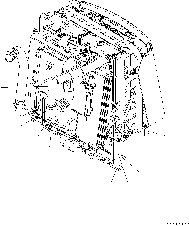 Схема запчастей Komatsu WA480-6 - РАДИАТОР (ЩИТКИ)(№8-) СИСТЕМА ОХЛАЖДЕНИЯ