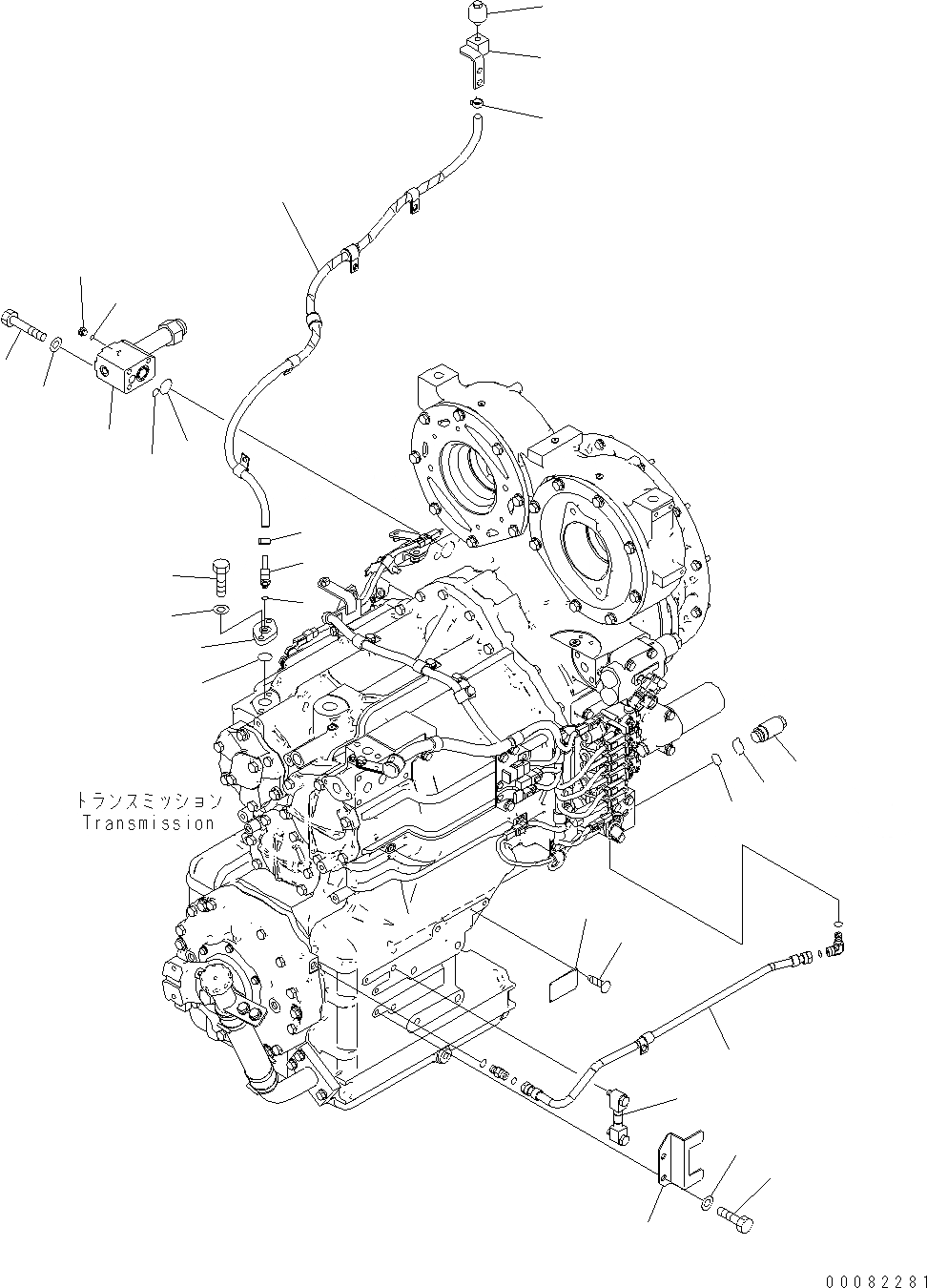 Схема запчастей Komatsu WA480-6 LC - ТРАНСМИССИЯ (ОНОСЯЩИЕСЯ К НЕЙ ЧАСТИ)(/) F ТРАНСМИССИЯ