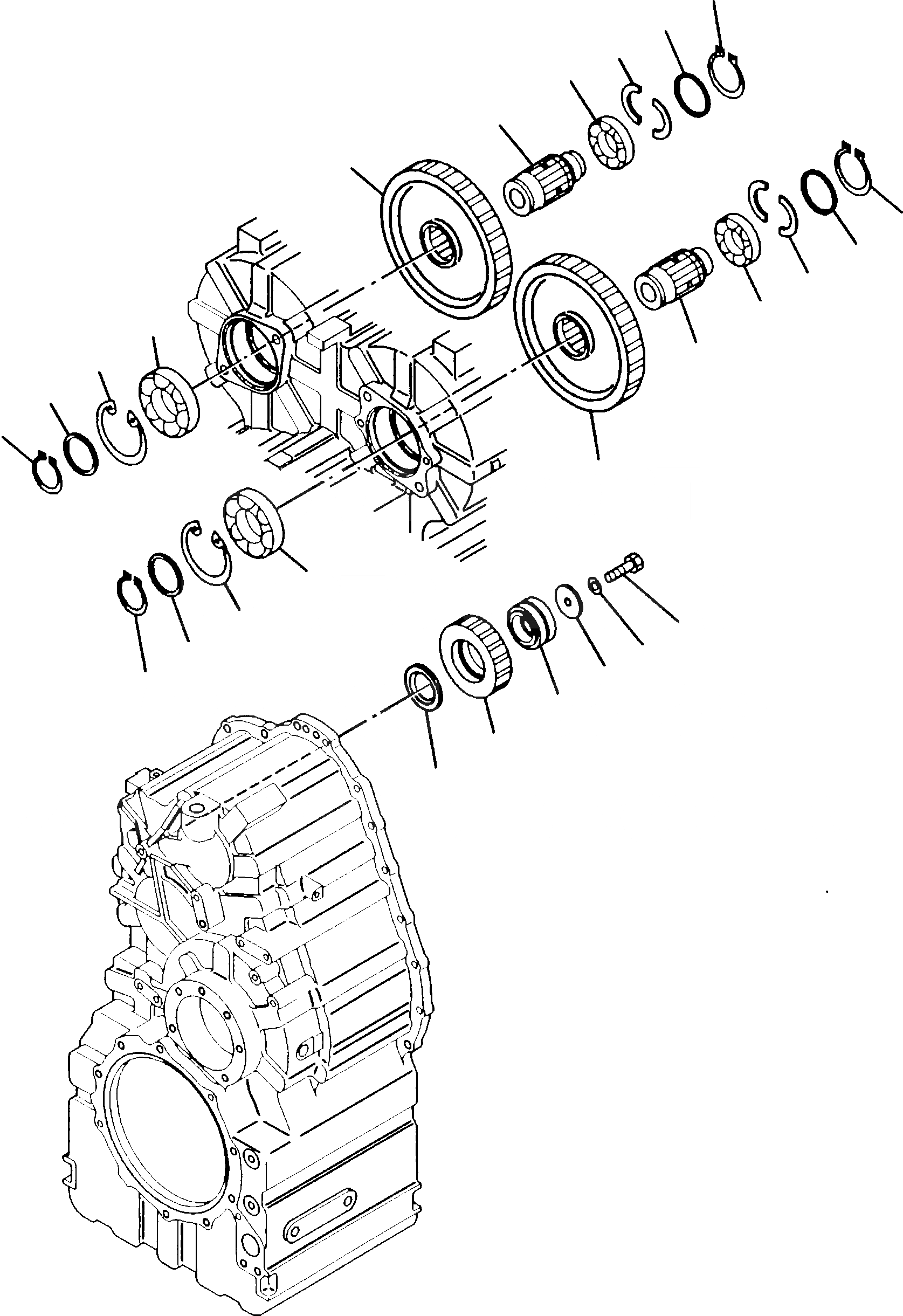 Схема запчастей Komatsu WA480-5 - ПРИВОДS И ВАЛS ТРАНСМИССИЯ, КРЕСТОВИНА