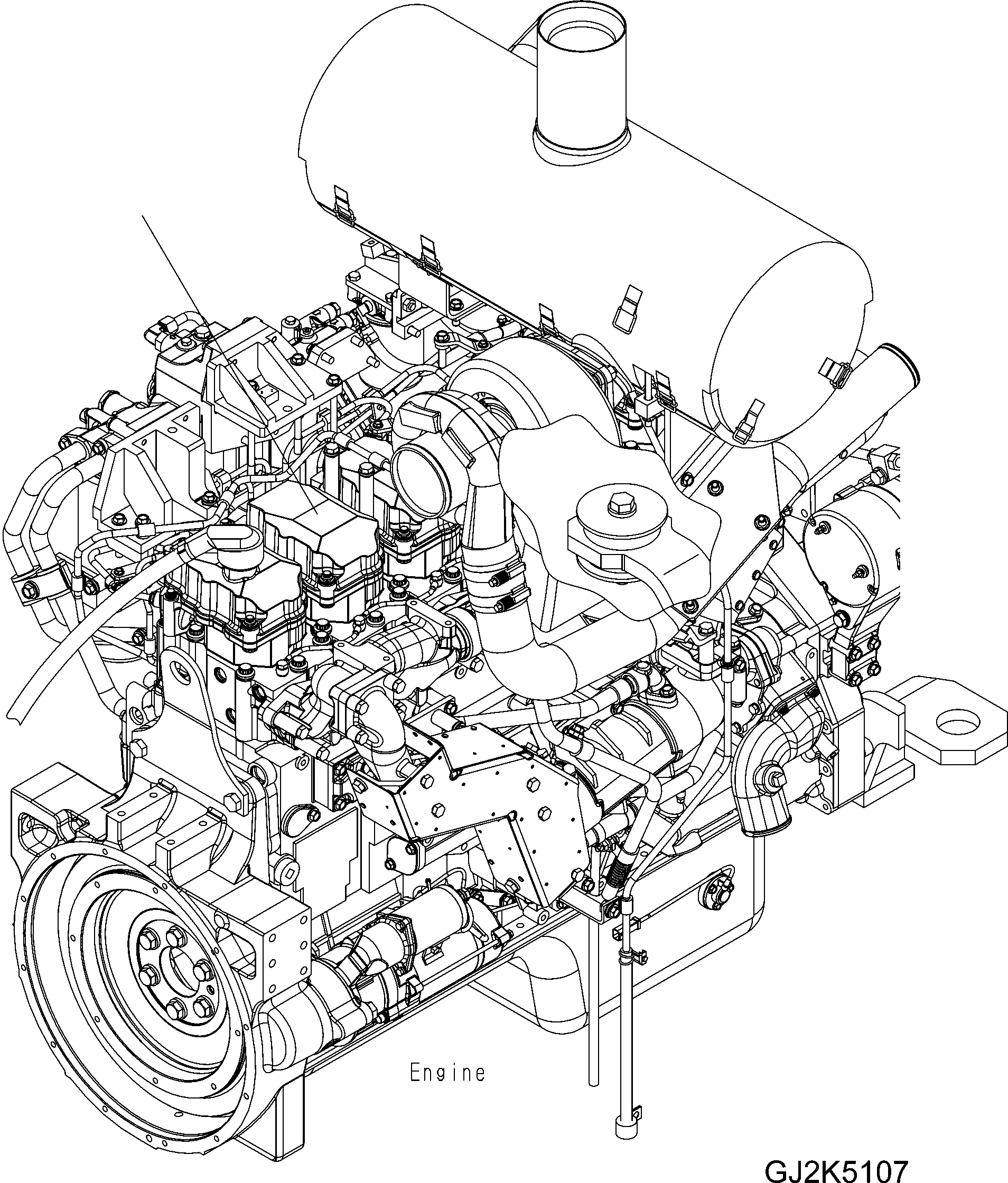 Схема запчастей Komatsu WA480-6 - DIESEL ДВИГАТЕЛЬ AA ДВИГАТЕЛЬ