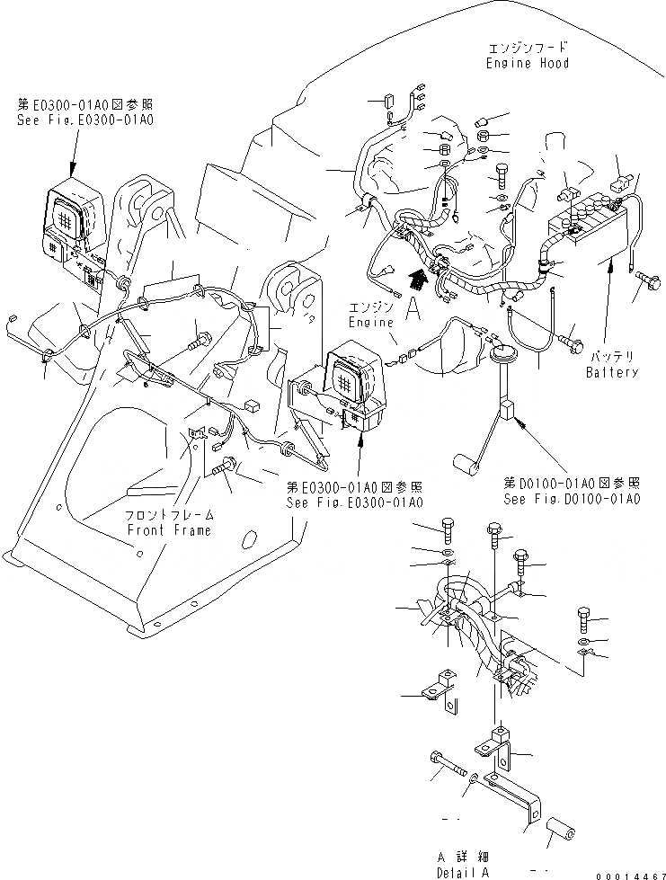 Схема запчастей Komatsu WA50-3-CB - ЭЛЕКТРИКА (ОСНОВН. ЛИНИЯ) (/) ЭЛЕКТРИКА