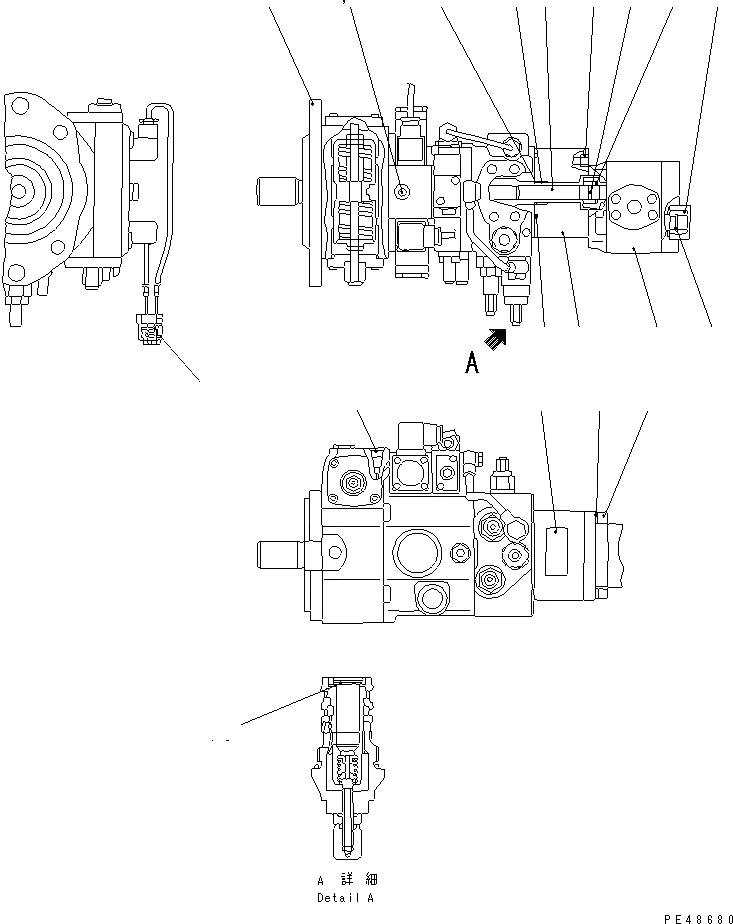 Схема запчастей Komatsu WA50-3-X - ОСНОВН. НАСОС (ВНУТР. ЧАСТИ)(№-) ОСНОВН. КОМПОНЕНТЫ И РЕМКОМПЛЕКТЫ