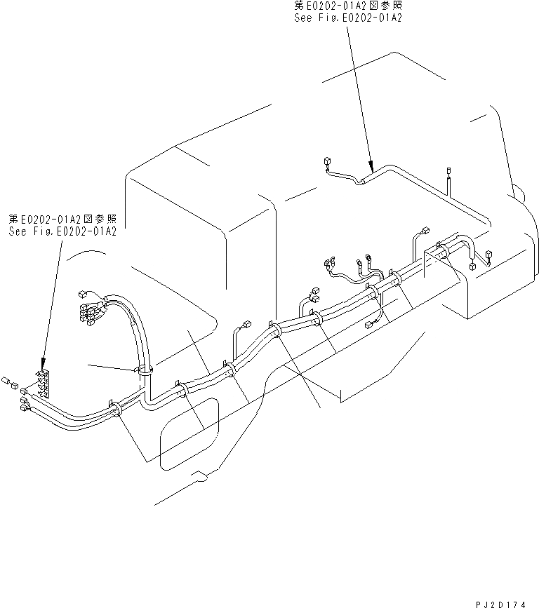Схема запчастей Komatsu WA500-3 - ПРОВОДКА (АККУМУЛЯТОР УРОВЕНЬ) (ДЛЯ MDC) ЭЛЕКТРИКА
