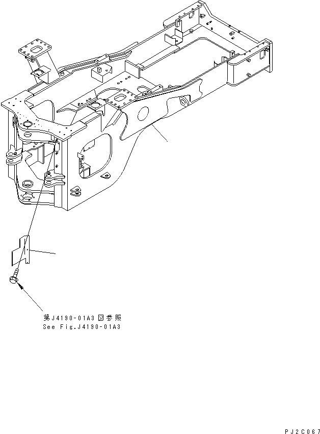 Схема запчастей Komatsu WA500-3 - ЗАДН. РАМА (С ЗАХВАТОМ ДЛЯ БРЕВЕН) (ДЛЯ EC) ОСНОВНАЯ РАМА И ЕЕ ЧАСТИ