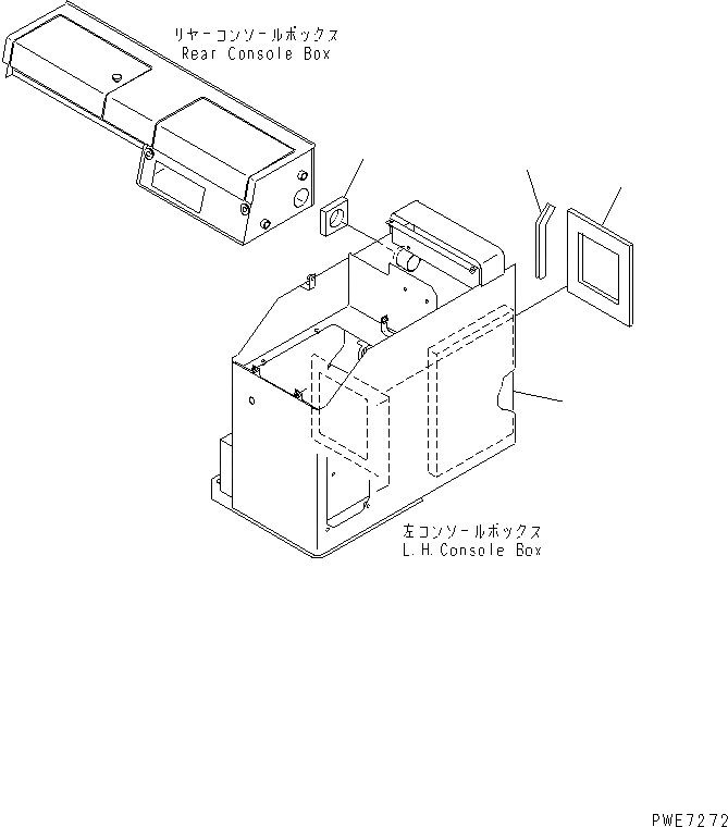 Схема запчастей Komatsu WA500-3 - ПОЛ SUB (КОНСОЛЬН. БЛОК КОМПОНЕНТЫ)(№9-) КАБИНА ОПЕРАТОРА И СИСТЕМА УПРАВЛЕНИЯ