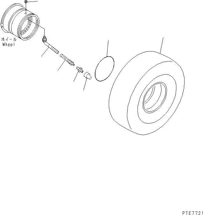 Схема запчастей Komatsu WA500-3 - СПЕЦ. ШИНЫ (9.--PR-L) (БЕСКАМЕРН.) ПОДВЕСКА И КОЛЕСА