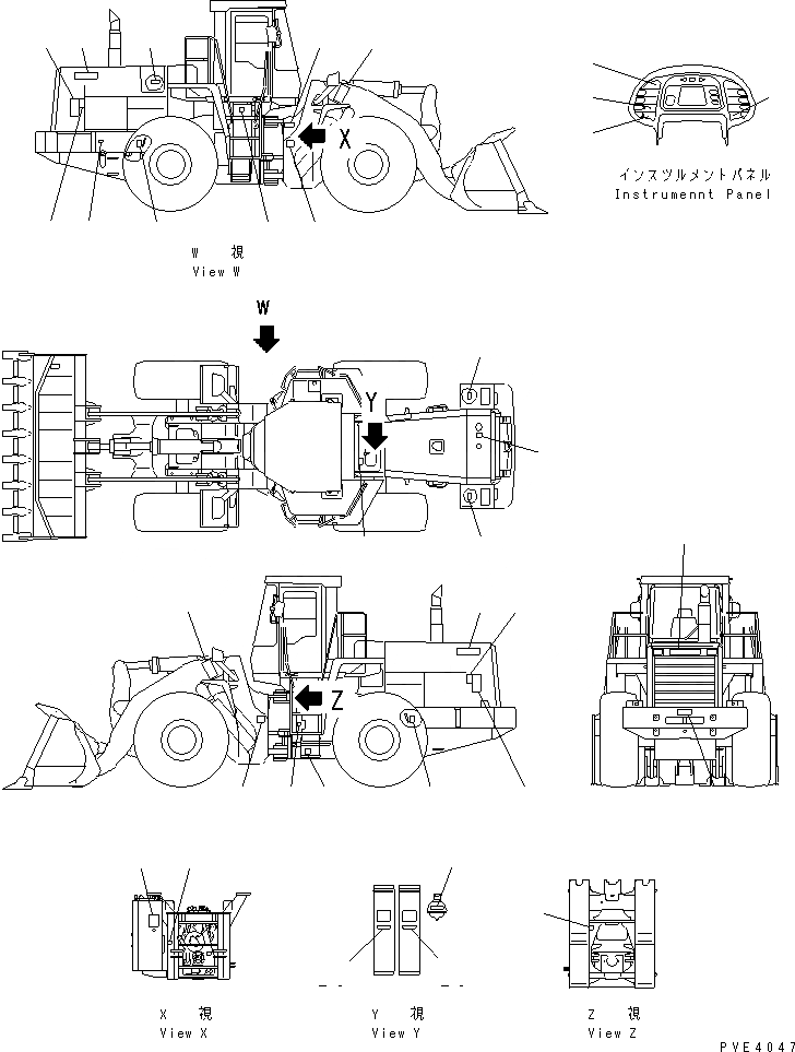 Схема запчастей Komatsu WA500-3 - МАРКИРОВКА (ПОРТУГАЛ.)(№-9) МАРКИРОВКА