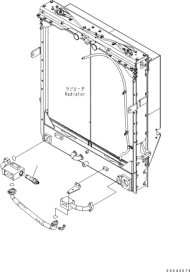 Схема запчастей Komatsu WA500-6 - РАДИАТОР (РАЗГРУЗ. КЛАПАН)(№-) СИСТЕМА ОХЛАЖДЕНИЯ