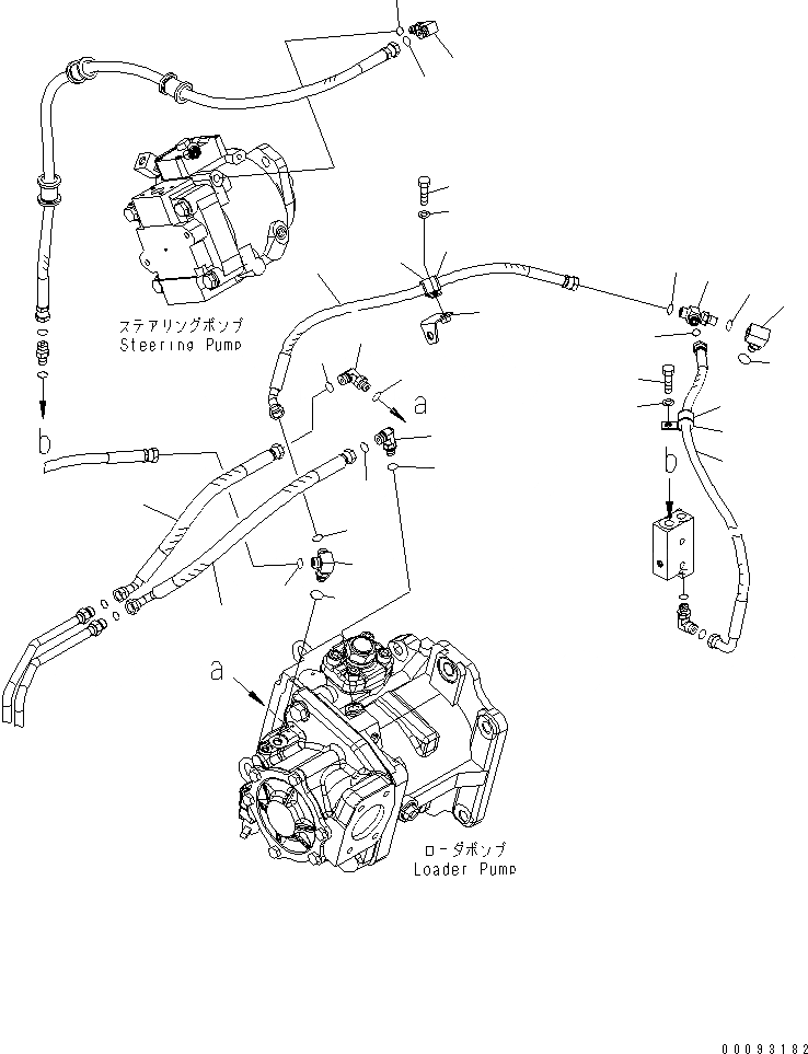 Схема запчастей Komatsu WA500-6 - ГИДРОЛИНИЯ (ГЛАВН. ЛИНИЯ) (/)(№-) ГИДРАВЛИКА