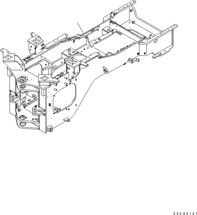 Схема запчастей Komatsu WA500-6 - ЗАДН. РАМА (ДЛЯ -ЧАСТИ ШИНЫ)(№-) ОСНОВНАЯ РАМА И ЕЕ ЧАСТИ