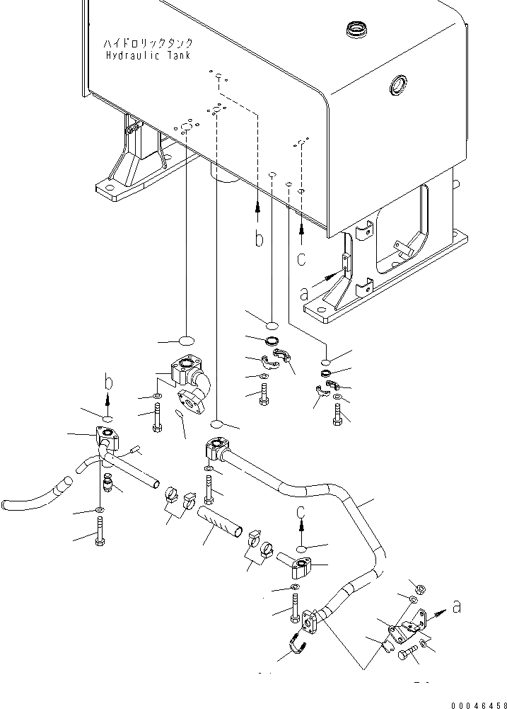 Схема запчастей Komatsu WA500-6 - ДВЕРЦЫ КАПОТА (ГИДРОЛИНИЯ /)(№-) ЧАСТИ КОРПУСА