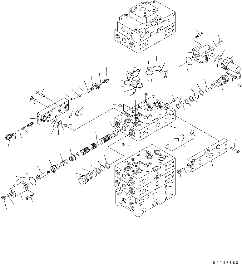 Схема запчастей Komatsu WA500-6 - ОСНОВН. КЛАПАН ( СЕКЦ.) (ДЛЯ E.C.S.S.) (8/9)(№-) ОСНОВН. КОМПОНЕНТЫ И РЕМКОМПЛЕКТЫ