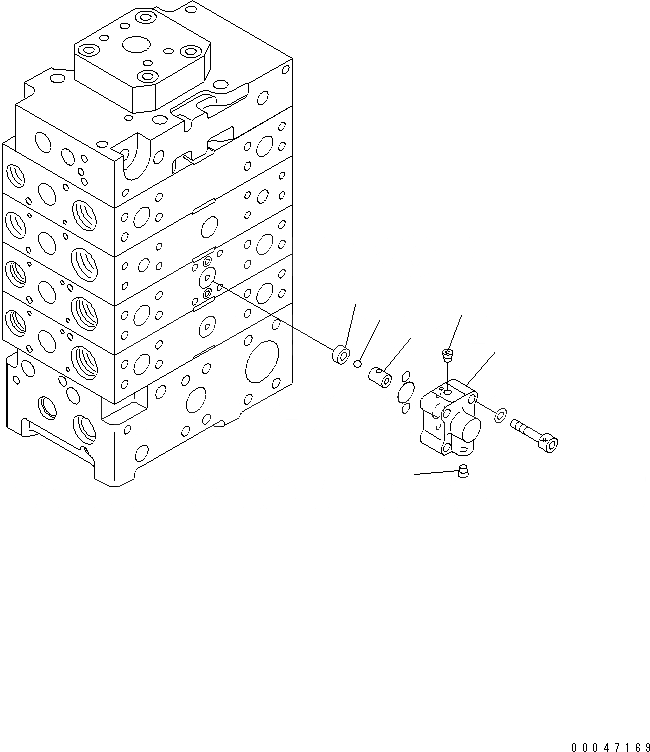 Схема запчастей Komatsu WA500-6 - ОСНОВН. КЛАПАН ( СЕКЦ.) (ДЛЯ E.C.S.S.) (9/9)(№-) ОСНОВН. КОМПОНЕНТЫ И РЕМКОМПЛЕКТЫ