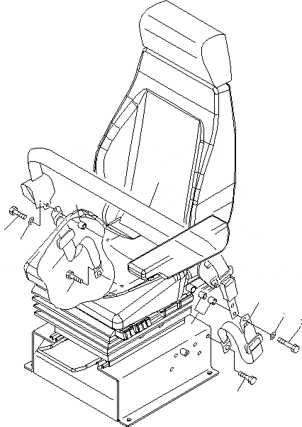 Схема запчастей Komatsu WA500-6 - РЕМЕНЬ БЕЗОПАСНОСТИ (78MM) (ISRING HAUSEN)(№-) КАБИНА ОПЕРАТОРА И СИСТЕМА УПРАВЛЕНИЯ