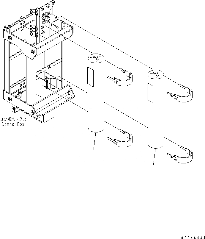 Схема запчастей Komatsu WA500-6 - ТОРМОЗ. COMPO КОРПУС (АККУМУЛЯТОР)(№-) КАБИНА ОПЕРАТОРА И СИСТЕМА УПРАВЛЕНИЯ